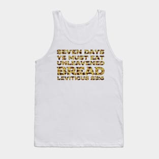 Leviticus 23-6 Passover Eat Unleavened Bread Matzah Tank Top